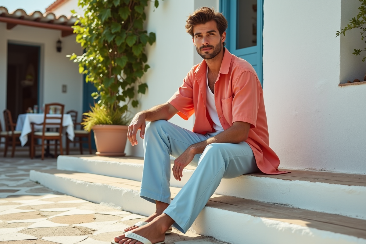 Jeune homme en tenue d